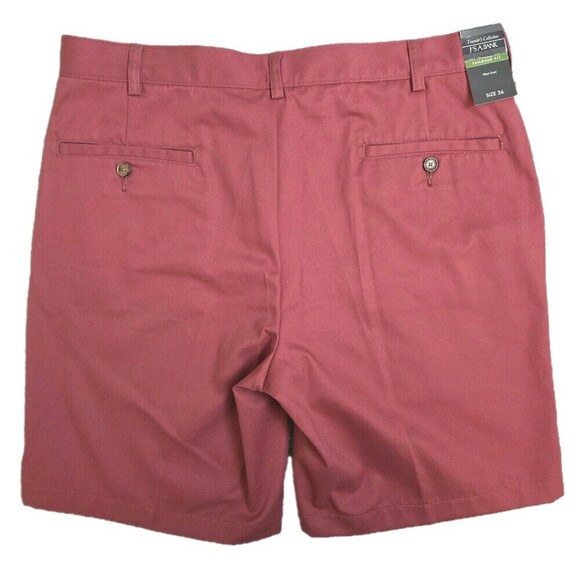 NWT Jos A Bank Travelers Collection Tailored Fit Shorts Dusty Red Men's 36x9 - Picture 2 of 10